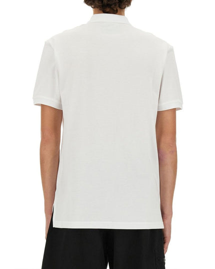 Moschino Couture White Cotton Polo Shirt