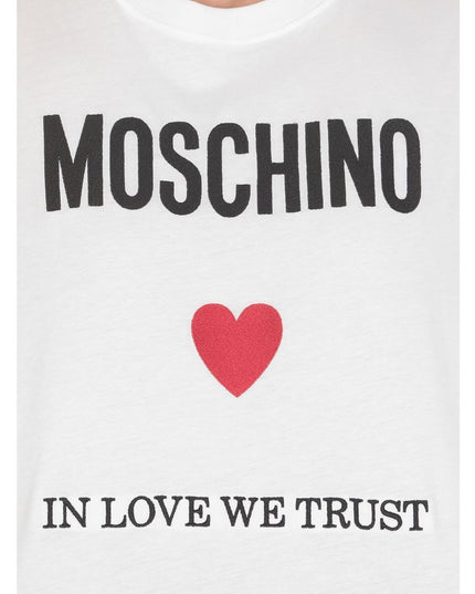 Moschino Couture White Cotton T-Shirt