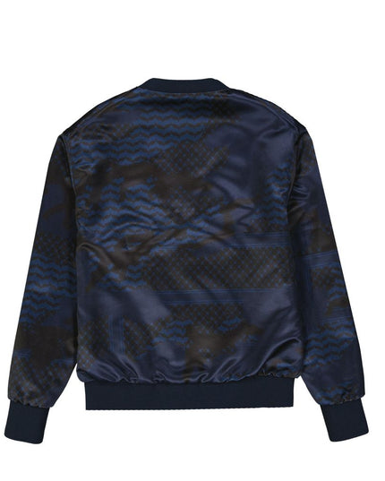 Neil Barrett Blue Polyester Bomber