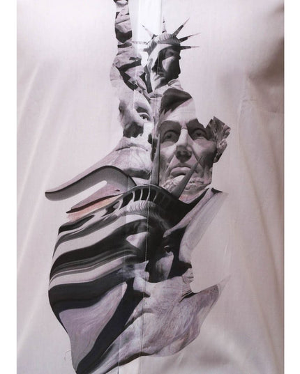 Neil Barrett White Cotton Pattern Shirt