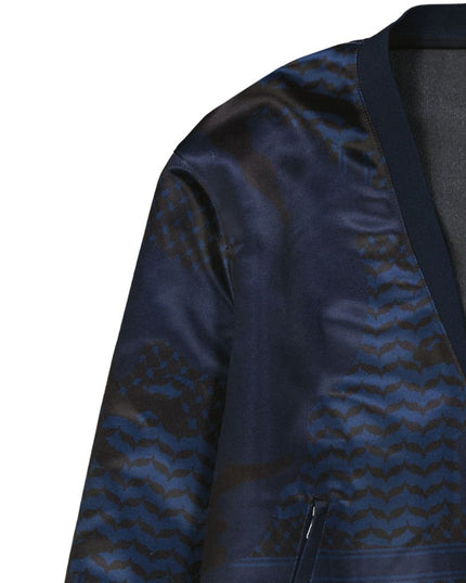 Neil Barrett Blue Polyester Bomber