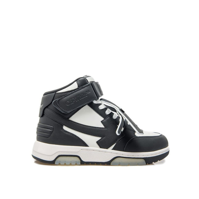 Off-White Black Calfskin Athletic Sneakers