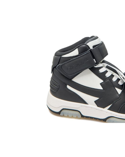 Off-White Black Calfskin Athletic Sneakers