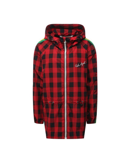 Palm Angels Red Polyamide Full-Length Jacket