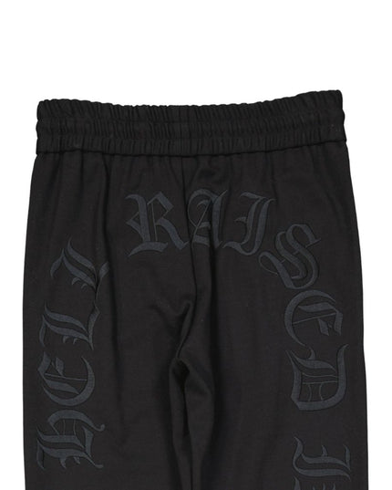 Philipp Plein Black Elastane Joggers (Workout Pants)