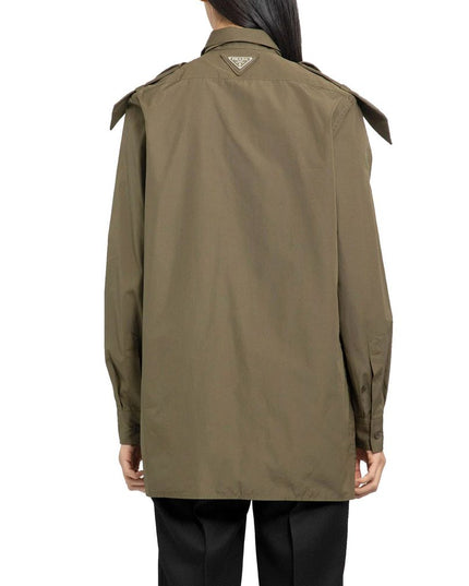 Prada Green Cotton Shirt