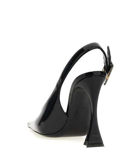 Saint Laurent Black Calfskin High Heel Pumps