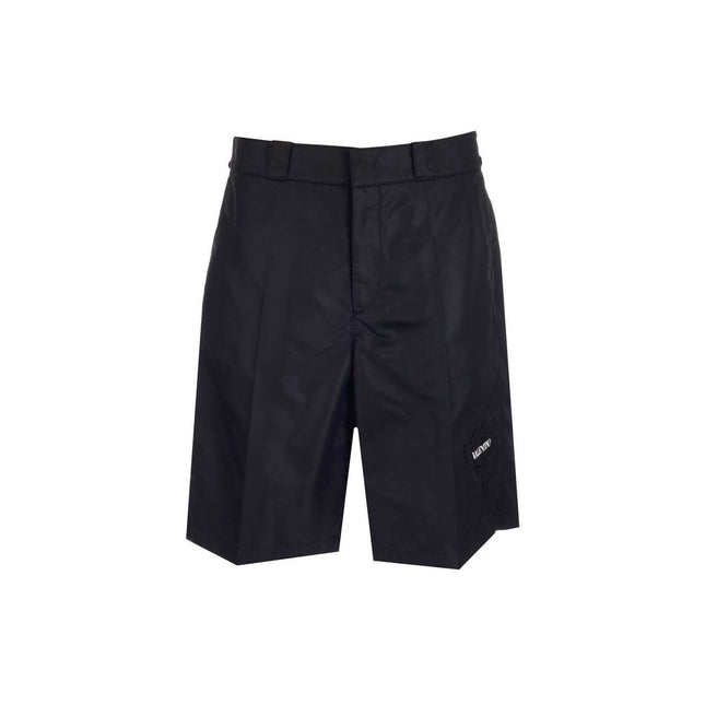 Valentino Black Nylon Bermuda Shorts