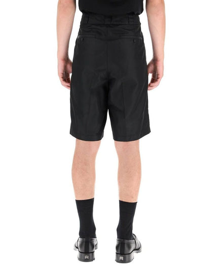 Valentino Black Nylon Bermuda Shorts