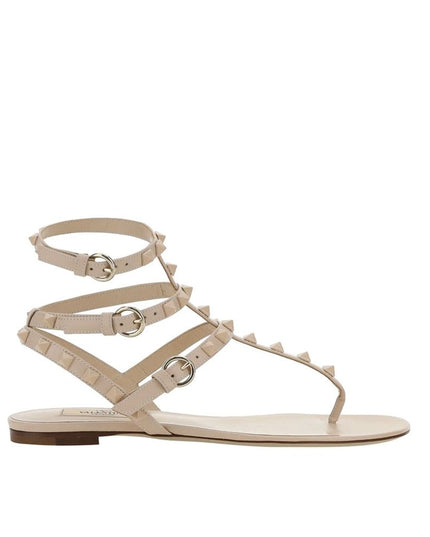 Valentino Garavani Multicolor Calfskin Flip-Flop Sandals