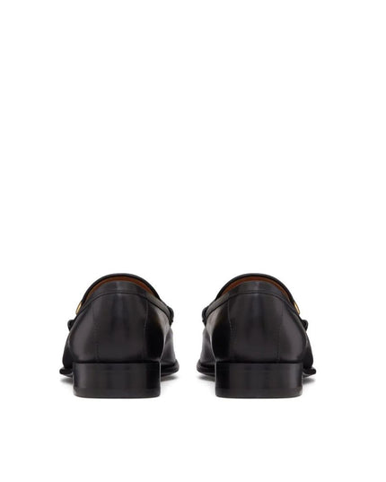 Valentino Garavani Black Calfskin Slip-On Loafers