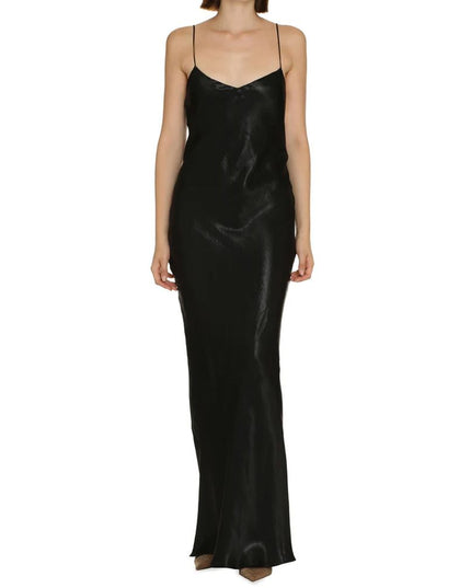 Saint Laurent Black Acetate Casual Dress