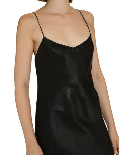 Saint Laurent Black Acetate Casual Dress
