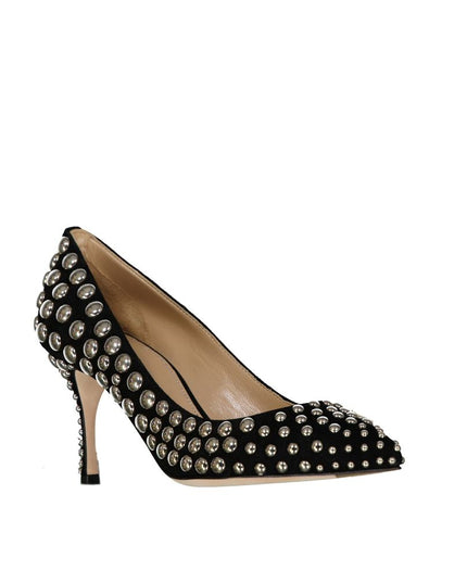 Sergio Rossi Black Calfskin High Heel Pumps