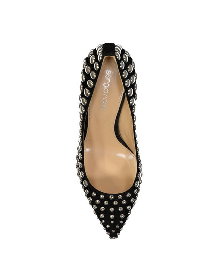 Sergio Rossi Black Calfskin High Heel Pumps