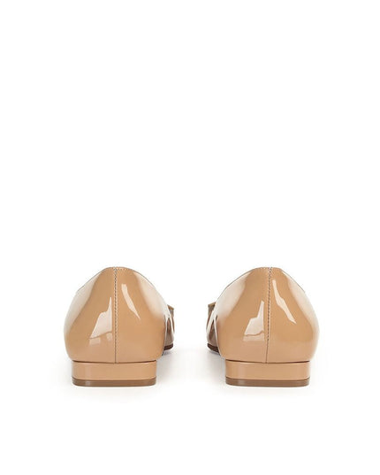 Sergio Rossi Brown Calfskin Ballet Flats