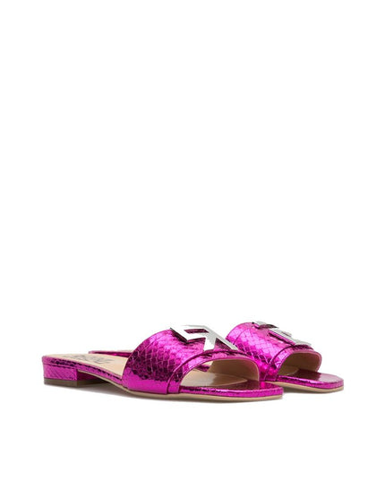 Sergio Rossi Multicolor Calfskin Sandals