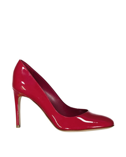 Sergio Rossi Red Calfskin High Heel Pumps