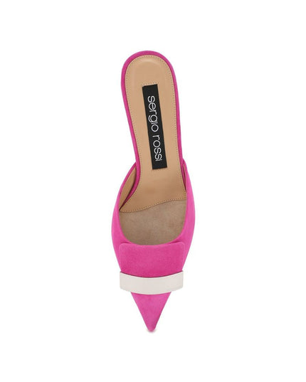 Sergio Rossi Multicolor Calfskin Mules