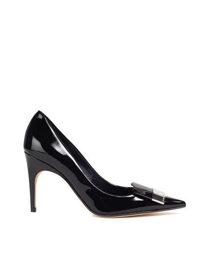 Sergio Rossi Black Calfskin High Heel Pumps