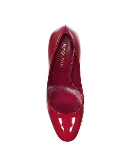 Sergio Rossi Red Calfskin High Heel Pumps