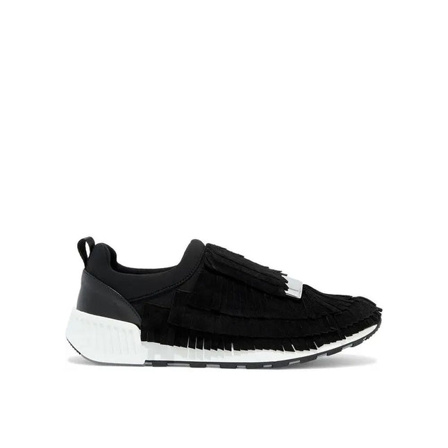 Sergio Rossi Black Fabric Athletic Sneakers