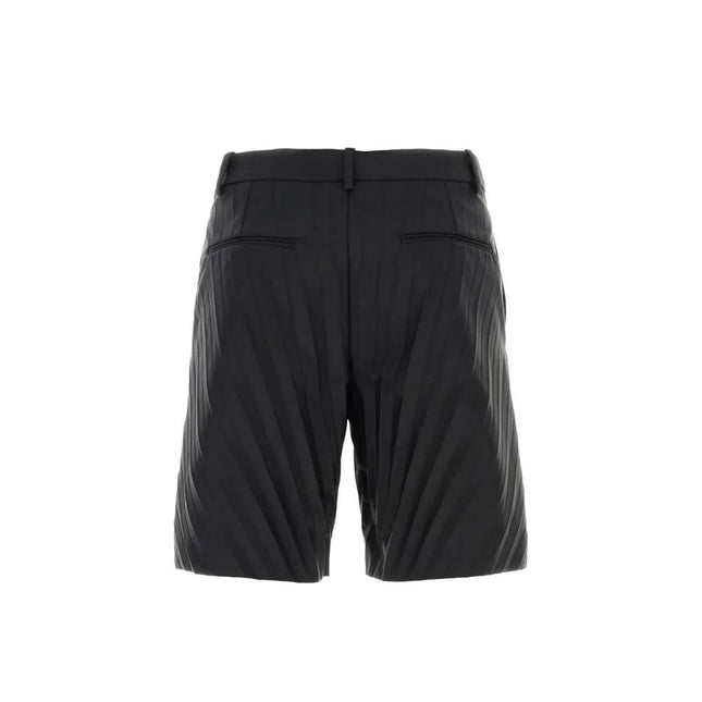 Valentino Black Nylon Bermuda Shorts