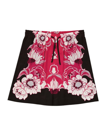Valentino Multicolor Silk Shorts