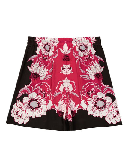 Valentino Multicolor Silk Shorts