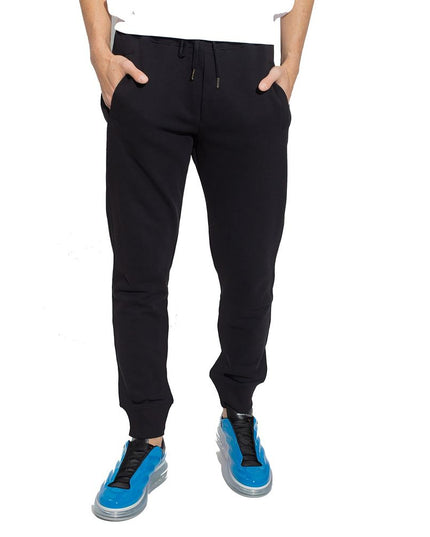 Versace Jeans Black Cotton Joggers (Workout Pants)
