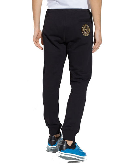 Versace Jeans Black Cotton Joggers (Workout Pants)