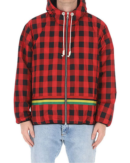 Palm Angels Red Polyester Shell Jacket