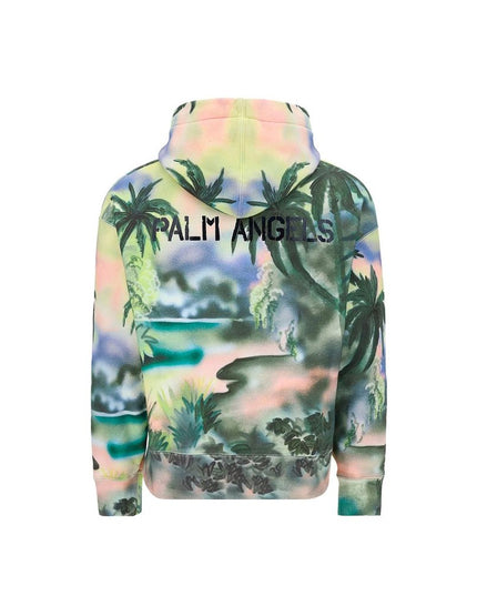Palm Angels Green Cotton Sweatshirt