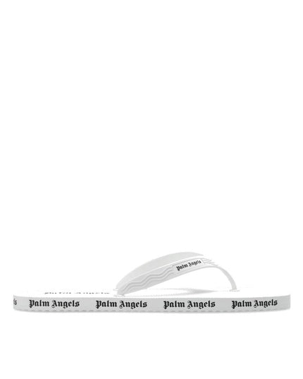 Palm Angels White Rubber Slides
