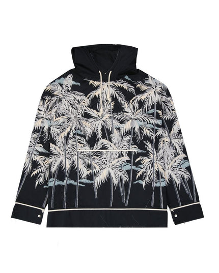 Palm Angels Black Cotton Shell Jacket