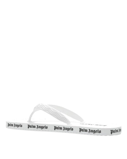 Palm Angels White Rubber Slides