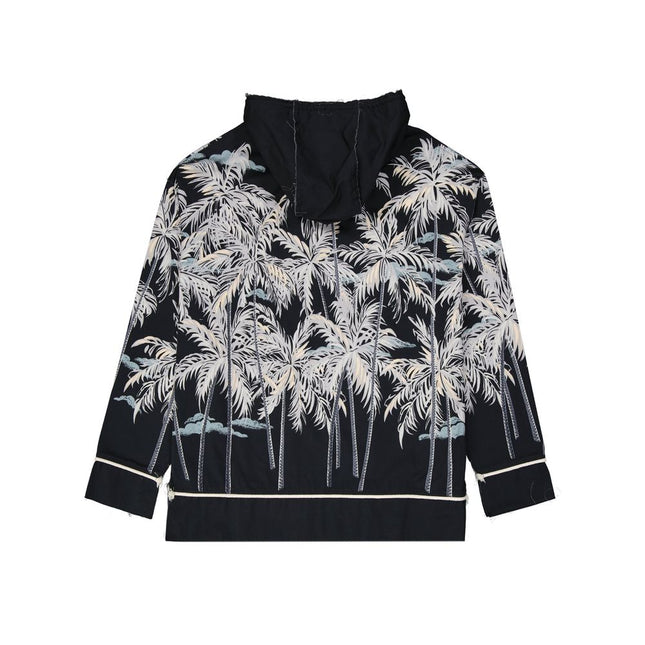 Palm Angels Black Cotton Shell Jacket
