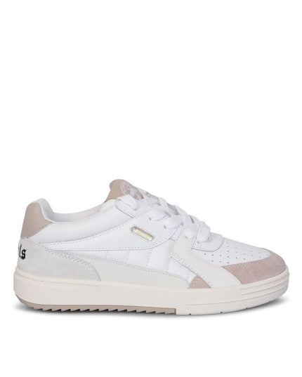 Palm Angels White Calfskin Low Top Sneakers