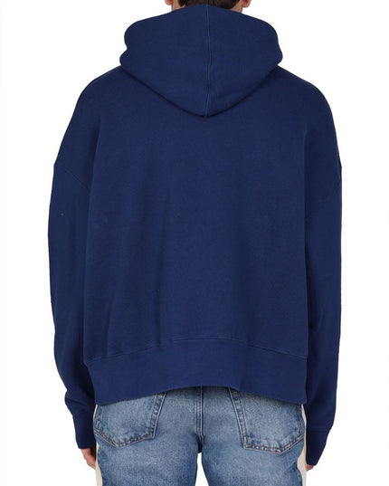 Palm Angels Blue Cotton Sweatshirt