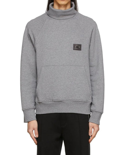 Neil Barrett Gray Cotton Sweatshirt