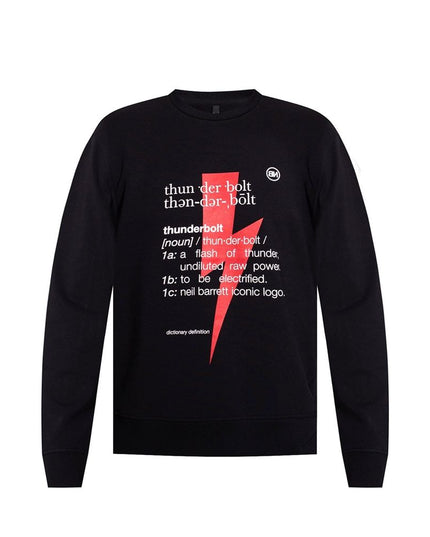 Neil Barrett Black Cotton Sweatshirt