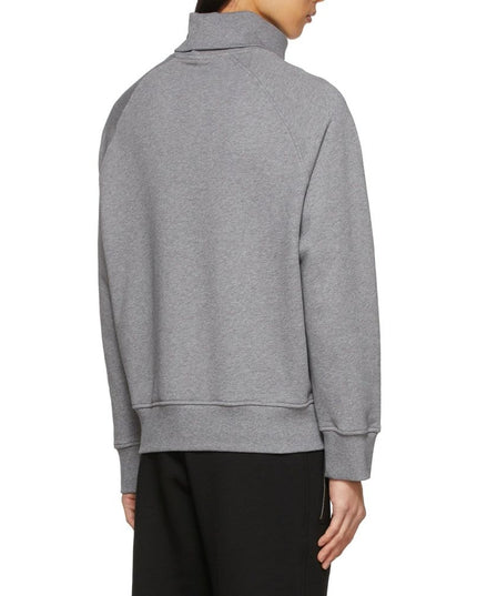 Neil Barrett Gray Cotton Sweatshirt