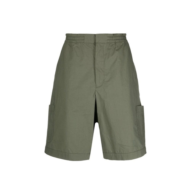Ambush Green Cotton Bermuda Shorts