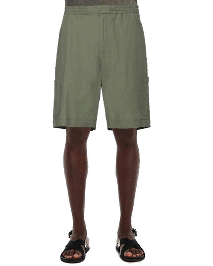 Ambush Green Cotton Bermuda Shorts