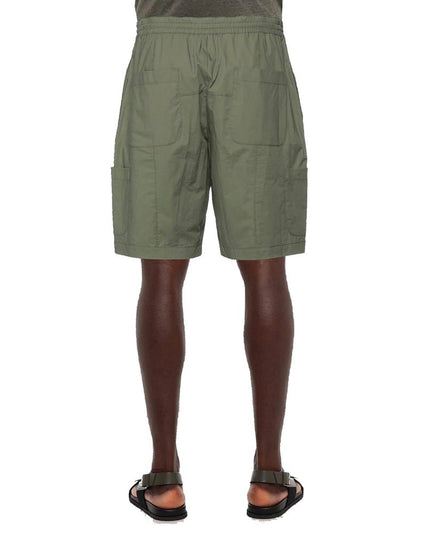 Ambush Green Cotton Bermuda Shorts