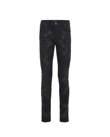 Amiri Gray Cotton Skinny Jeans