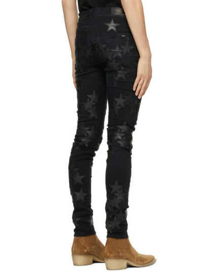 Amiri Gray Cotton Skinny Jeans