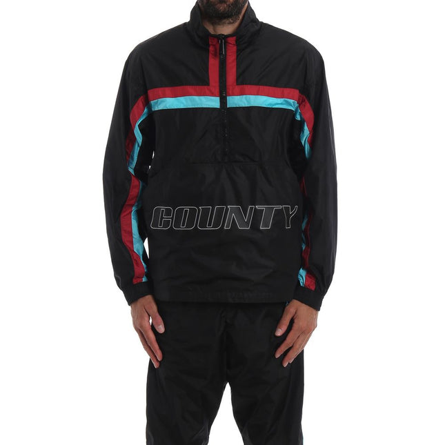 Marcelo Burlon Black Polyamide Shell Jacket