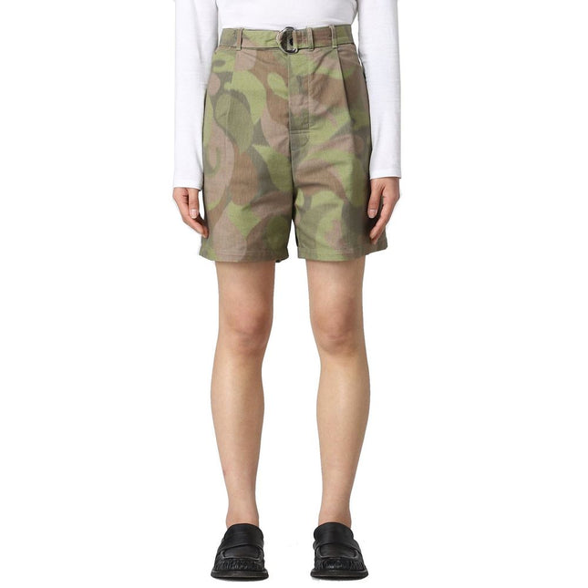 Marni Green Cotton Bermuda Shorts