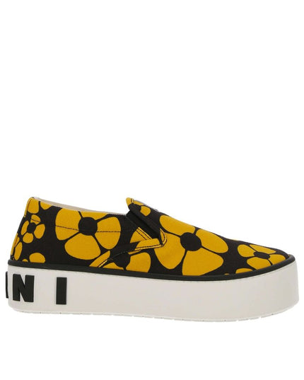 Marni Black Cotton Low Top Sneakers